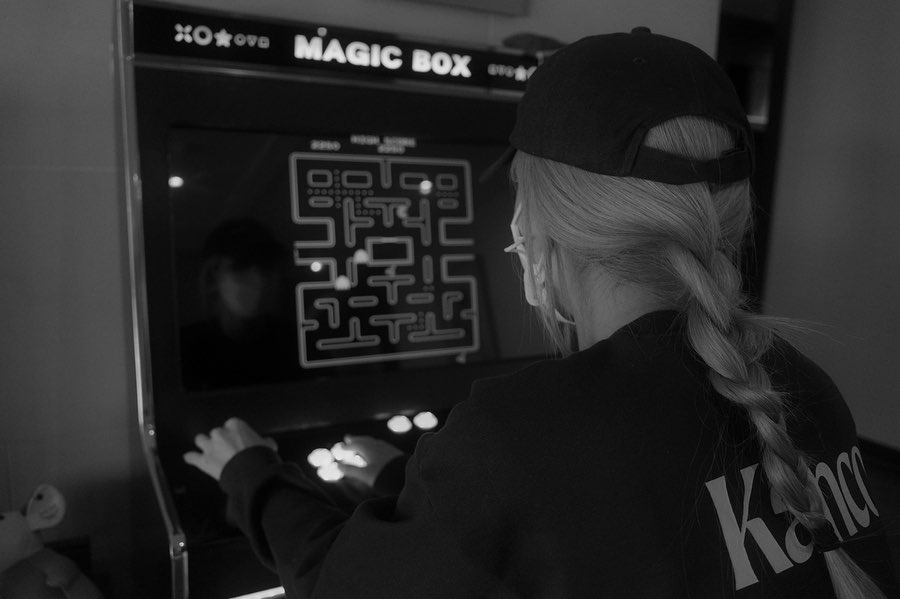 Me in the midst of an intense game of pacman  (ignore the high score, i got much…