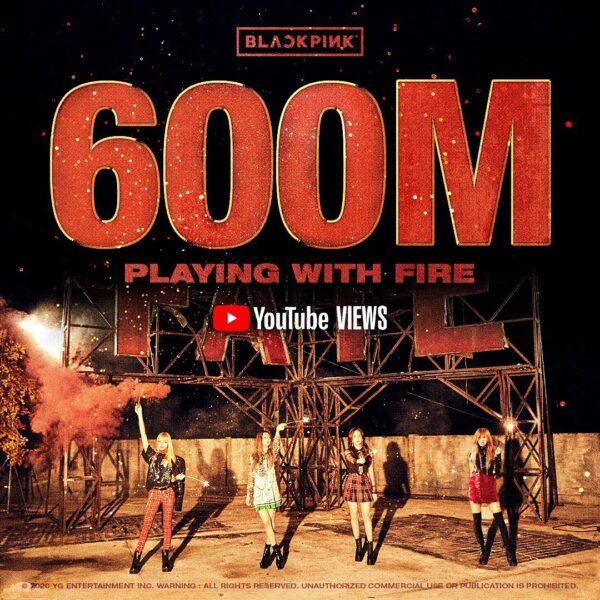 #BLACKPINK #블랙핑크 #PLAYINGWITHFIRE #불장난 #MV #600MILLION #YOUTUBE #YG…