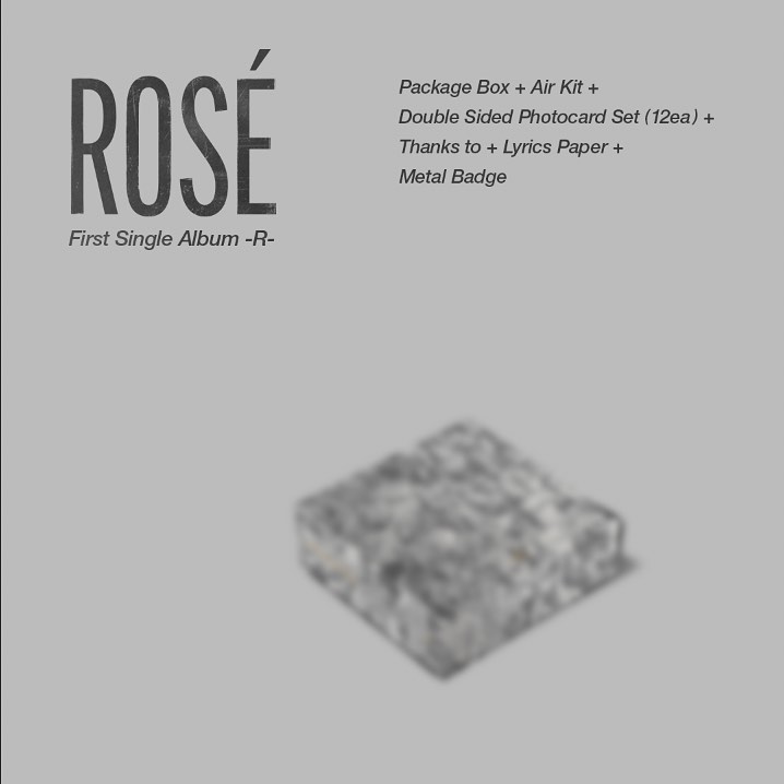 ROSÉ FIRST SINGLE KiT -R- Kit Album includes an Air Kit that is available to...