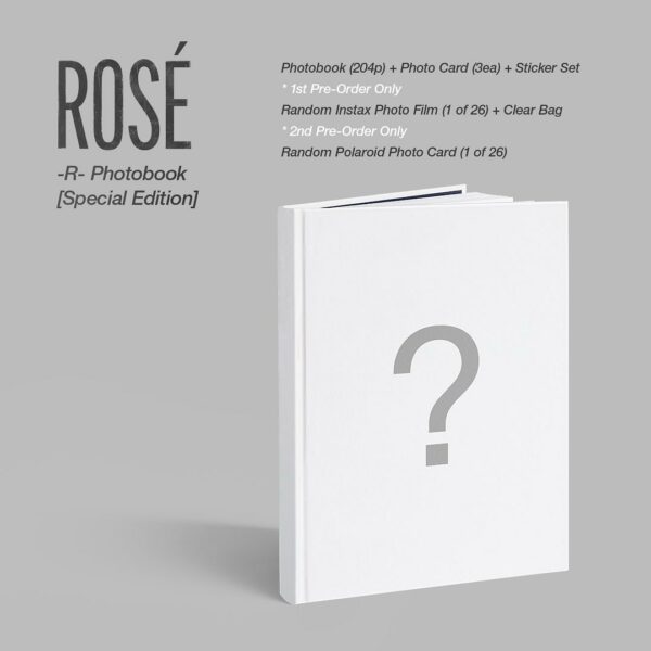 ROSÉ -R- Photobook [Special Edition] === Release date // JUNE 22 (Tue) 1st Pr...