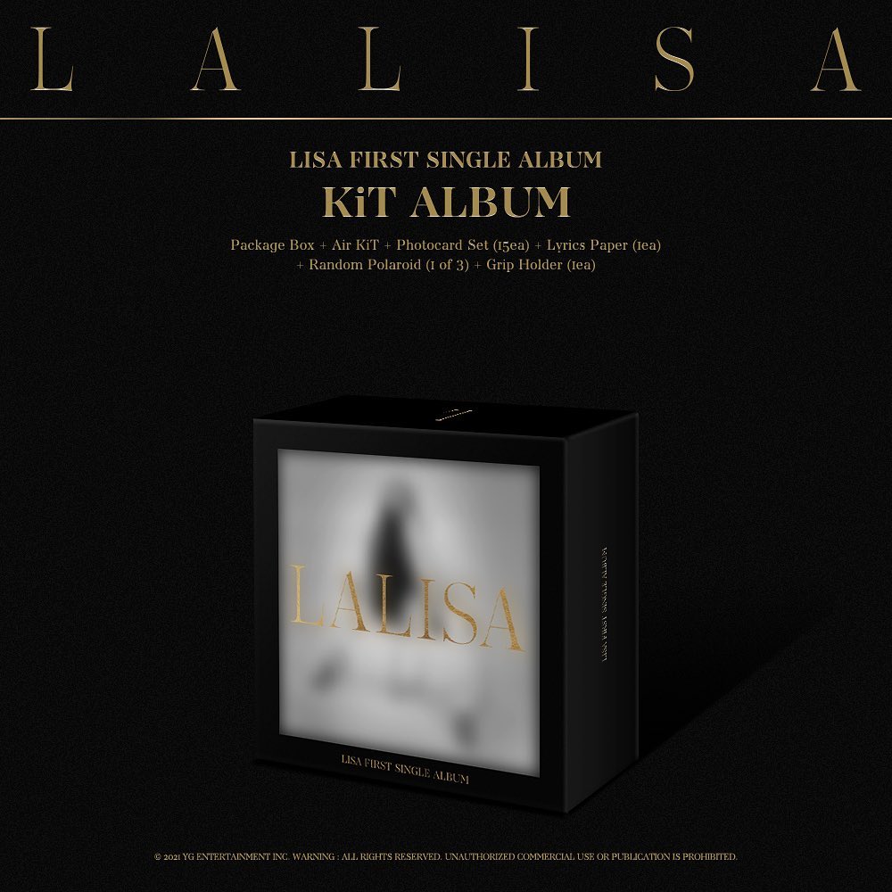 LISA FIRST SINGLE KiT ALBUM LALISA == Release Date: 9/10 Pre-Order: 8/26 4PM ...