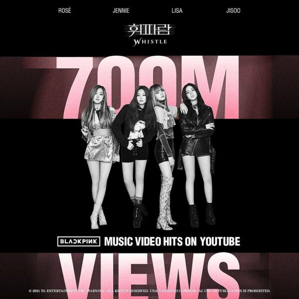 #BLACKPINK #블랙핑크 #WHISTLE #MV #700MILLION #YOUTUBE #YG…