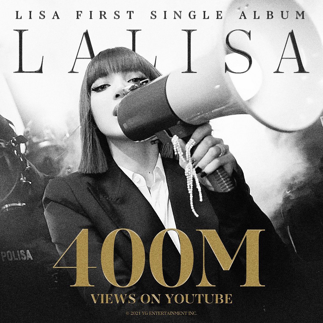 #LISA #리사 #BLACKPINK #블랙핑크 #LALISA #MV #400MILLION #YOUTUBE #YG…