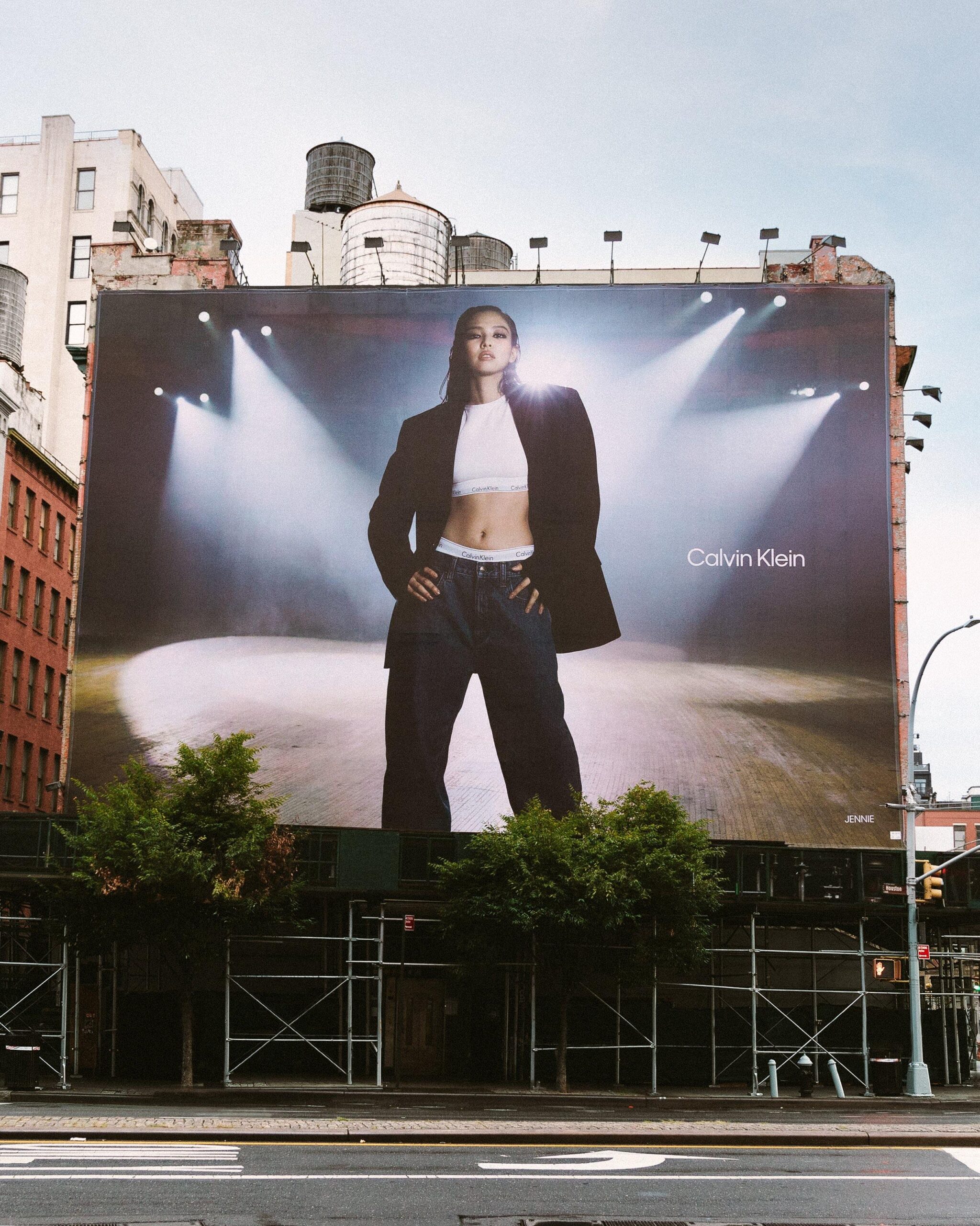 230928 Jennie for Calvin Klein Billboard on Houston Street, NYC