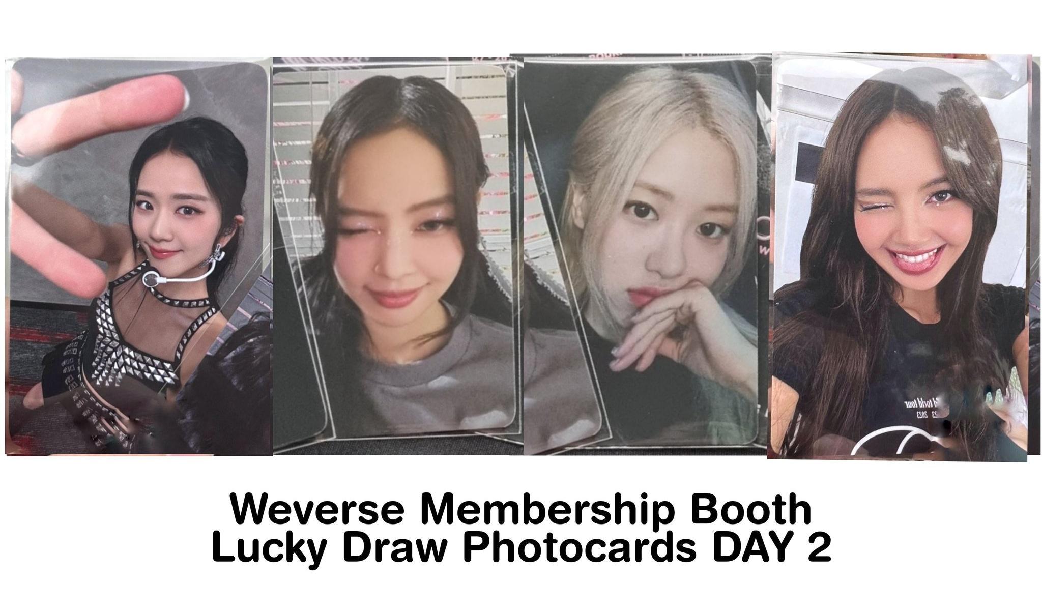 230918 Blackpink Day 2 Weverse Membership Booth Photocards are 🥰
