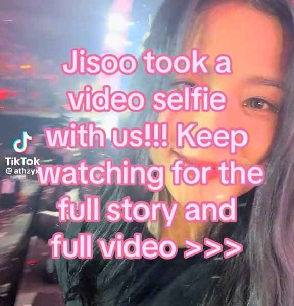 230901 The story behind Jisoo’s selfie video using a Blink’s phone @ Born Pink Las Vegas Encore