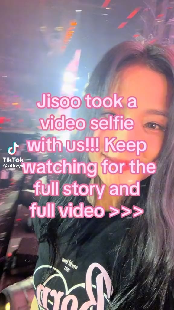230901 The story behind Jisoo’s selfie video using a Blink’s phone @ Born Pink Las Vegas Encore