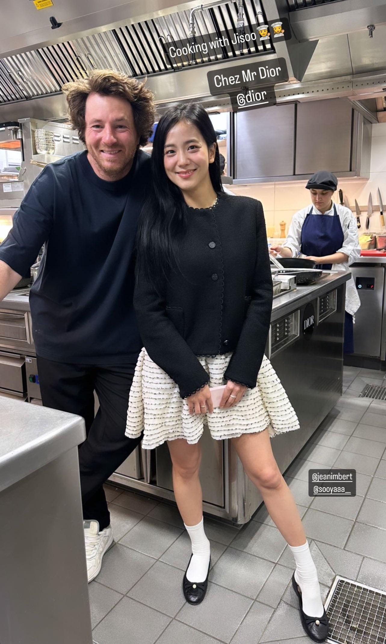 230929 mathildefavier IG Story Update w/ Jisoo & Chef Jean Imbert