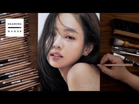 Drawing Black Pink - Jennie [Drawing Hands]