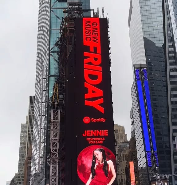 231007 JENNIE - Special Single [You & Me] Billboard Ad in Times Square, New York