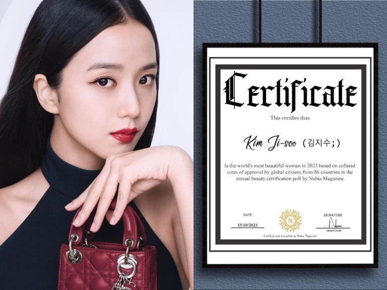 Jisoo voted most beautiful woman in 2023