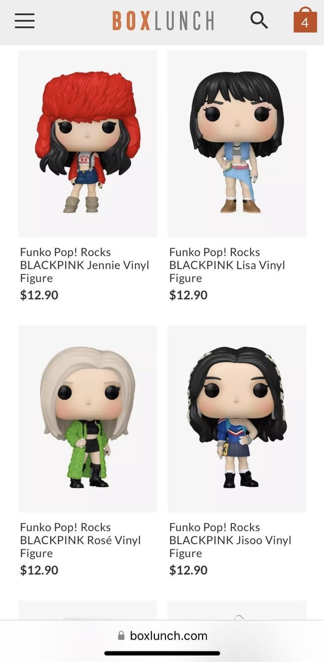 231020 BLACKPINK Funko Pops in stock on BoxLunch.com, use code PM30 for 30% off, free ship to store