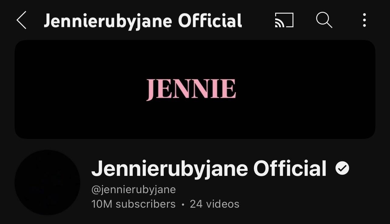 231002 ‘Jennierubyjane Official’ hits 10 MILLION Subscribers on YouTube!