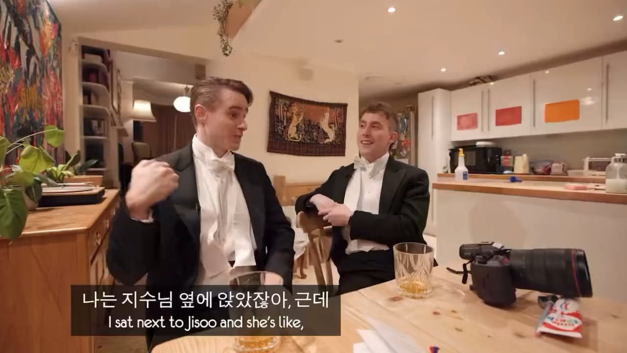 231123 Josh Carrot, a popular YouTuber, mentioned what it's like sitting next to Jisoo at the State Banquet in Buckingham Palace