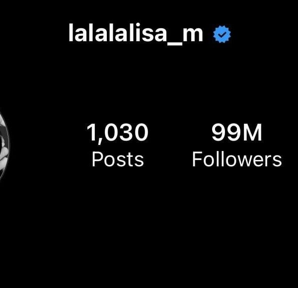 231128 Lisa has surpassed 99 million followers on Instagram