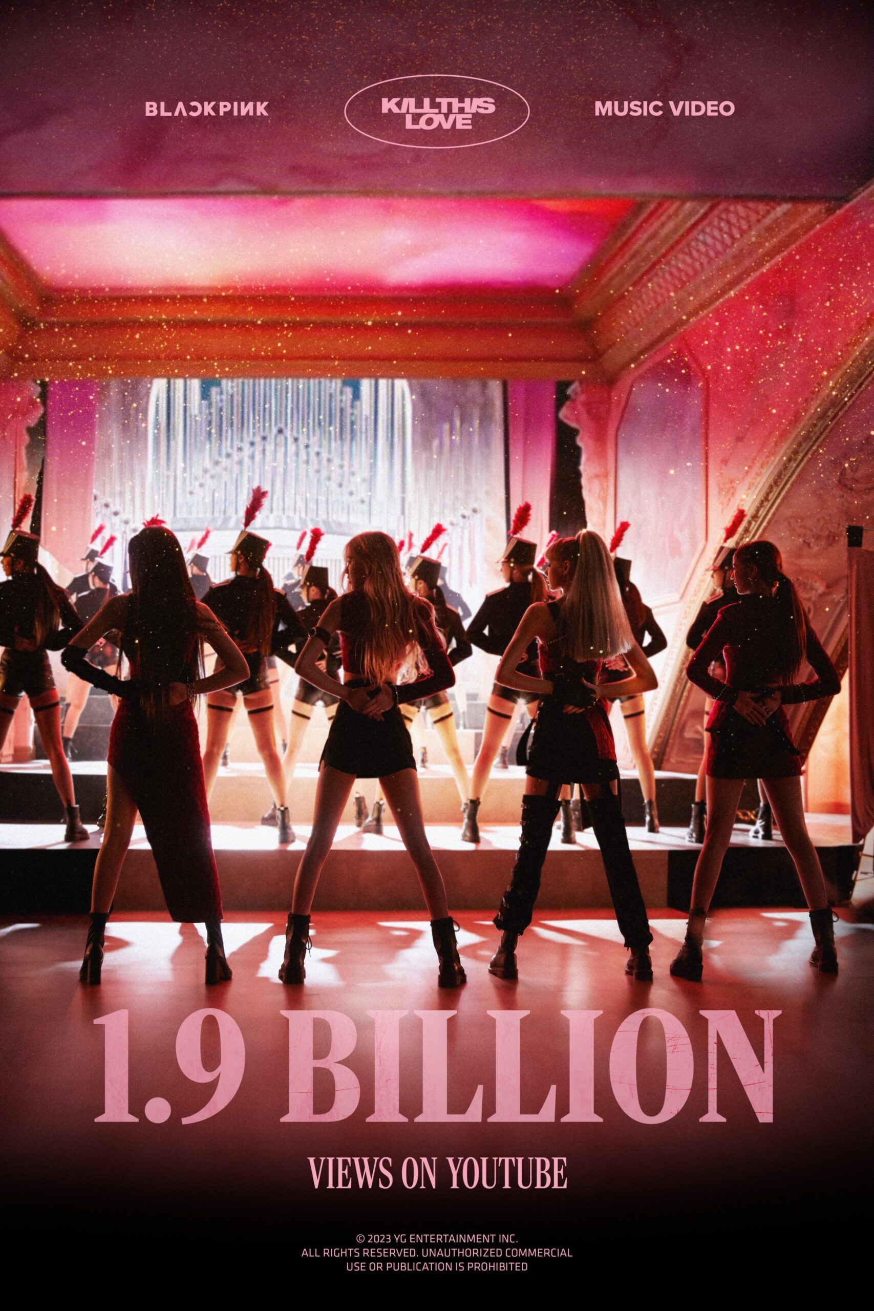 231204 BLACKPINK - ‘Kill This Love’ M/V hits 1.9 BILLION VIEWS on Youtube! [Official Poster]