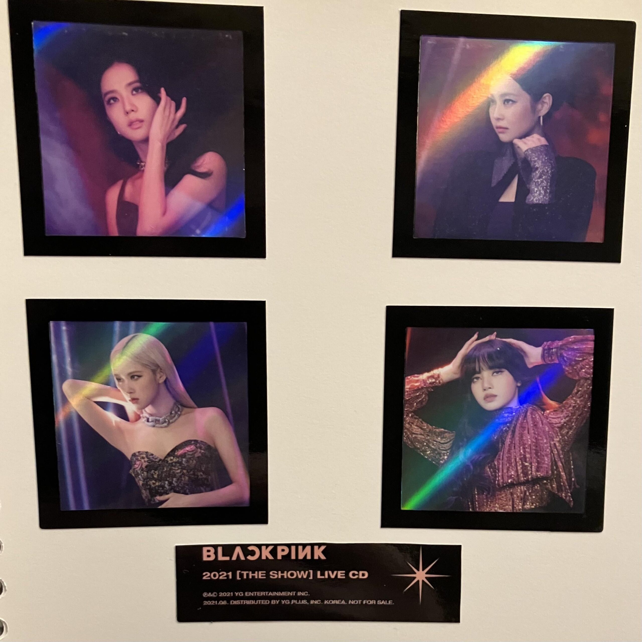 These holographic stickers from the 2021 “The Show Live” album are so beautiful 💞