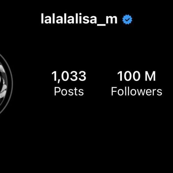 241223 - Lisa has hit 100m followers on instagram