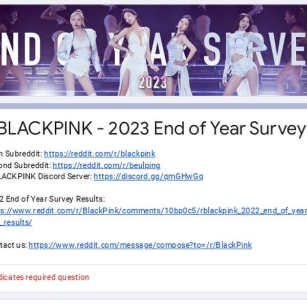Reminder : r/BLACKPINK End of the Year Survey will be closing this weekend!