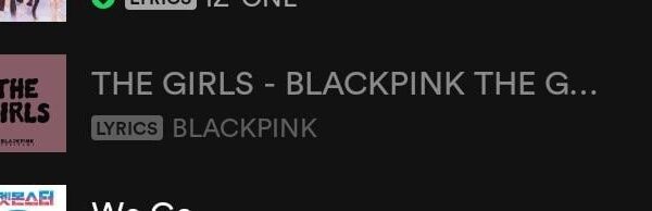 240119 "The girls" unavailable on Spotify