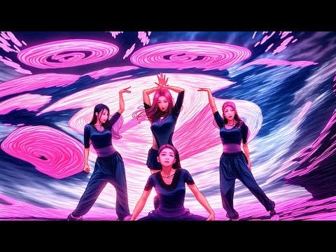 BLACKPINK - ‘Shut Down’ Dance Performance ( 4K Retro Pink Remix - Generative AI Stable Diffusion )