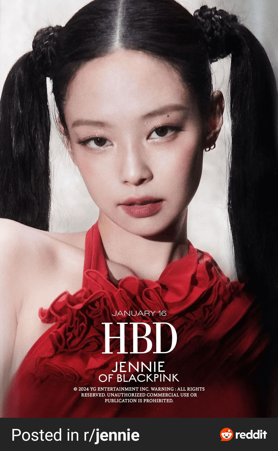 Happy birthday Jennie, lots of health, fulfillment of dreams, only smiles and happy moments, keep developing and doing what you love. 🎂🎂🎂