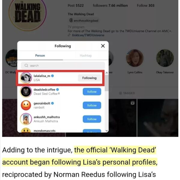 Lisa in 'Walking Dead'? Lol