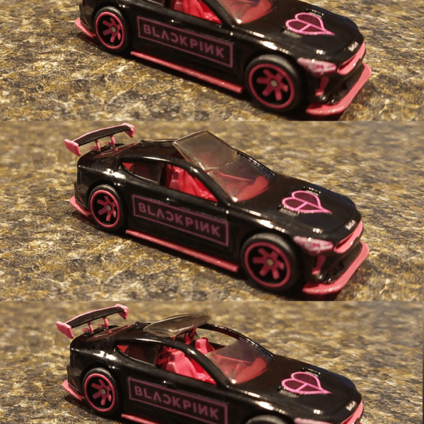 Black pink custom hotwheel (upgraded)