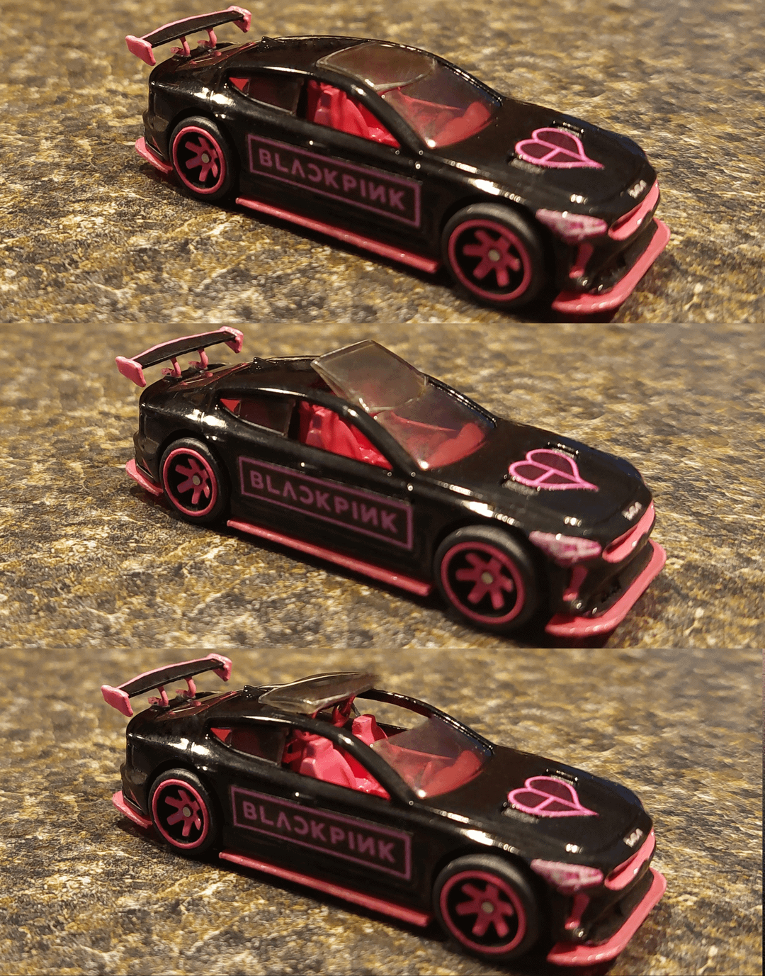 Black pink custom hotwheel (upgraded)