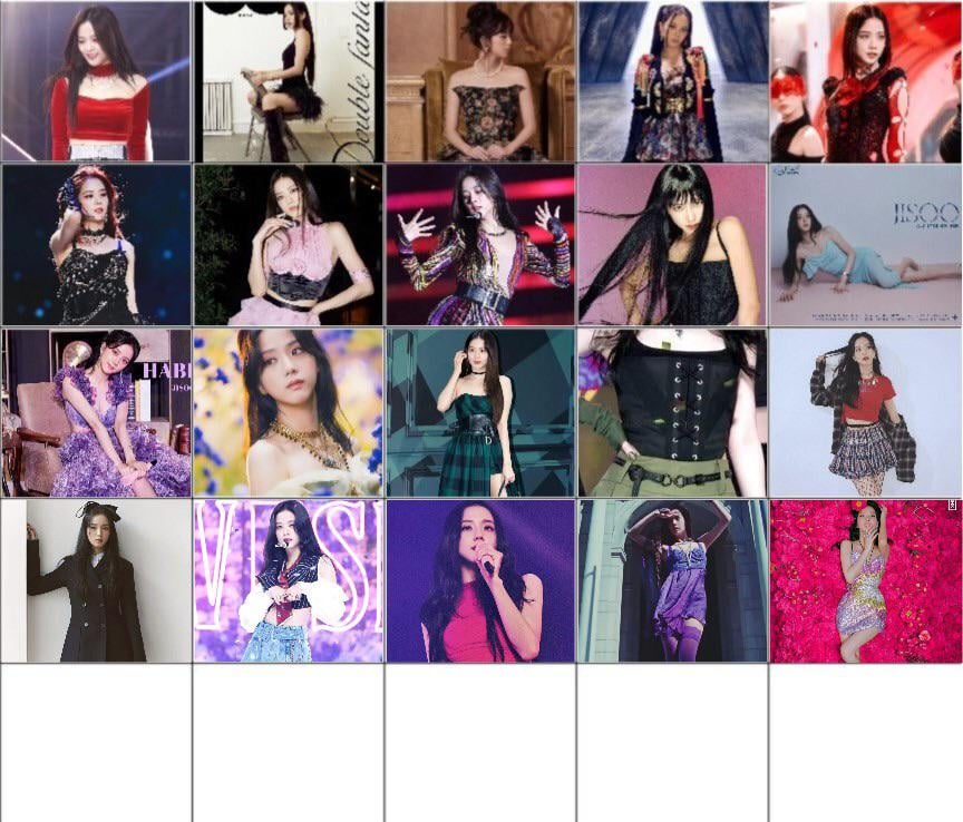Top 25 Jisoo outfit's of all time. 5 most upvoted comments will get a place.