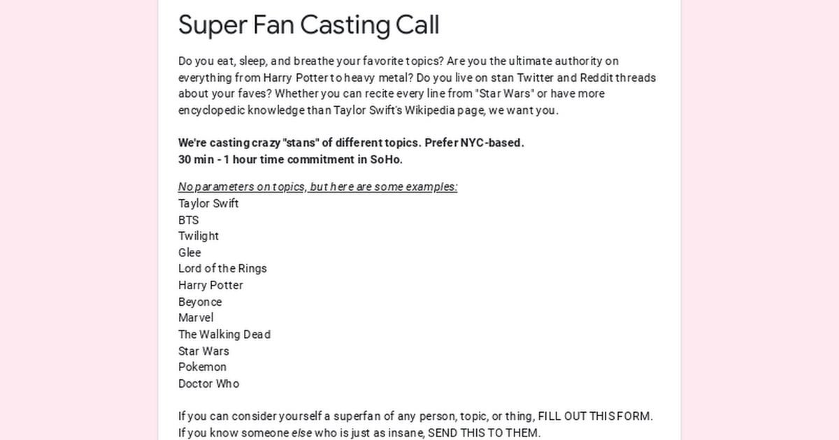 242504 - Calling BlackPink Superfans in NYC