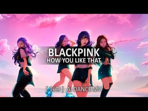 BLACKPINK - 'How You Like That' AI Remix Dance MV ( Pink Planetscape Concept )