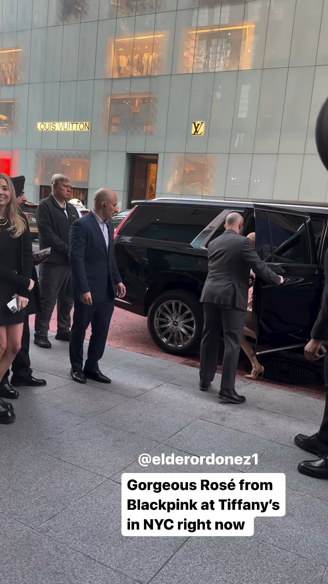 240502 Rosé arrives at the Tiffany & Co. Titan Event in New York