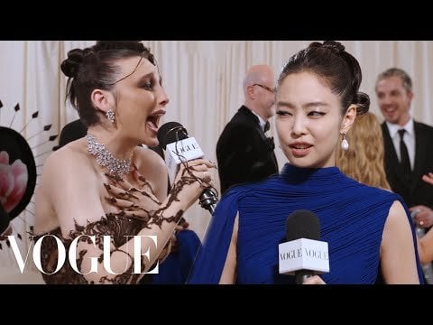 240506 Jennie Kim on Her Getting Ready Playlist for the Met Gala | Met Gala 2024 With Emma Chamberlain