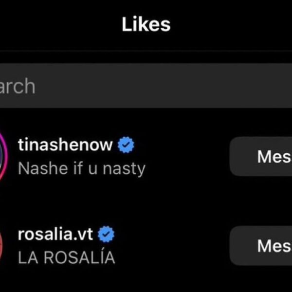 240621 Tinashe and Rosalía liked Lisa’s Rockstar post on Instagram!