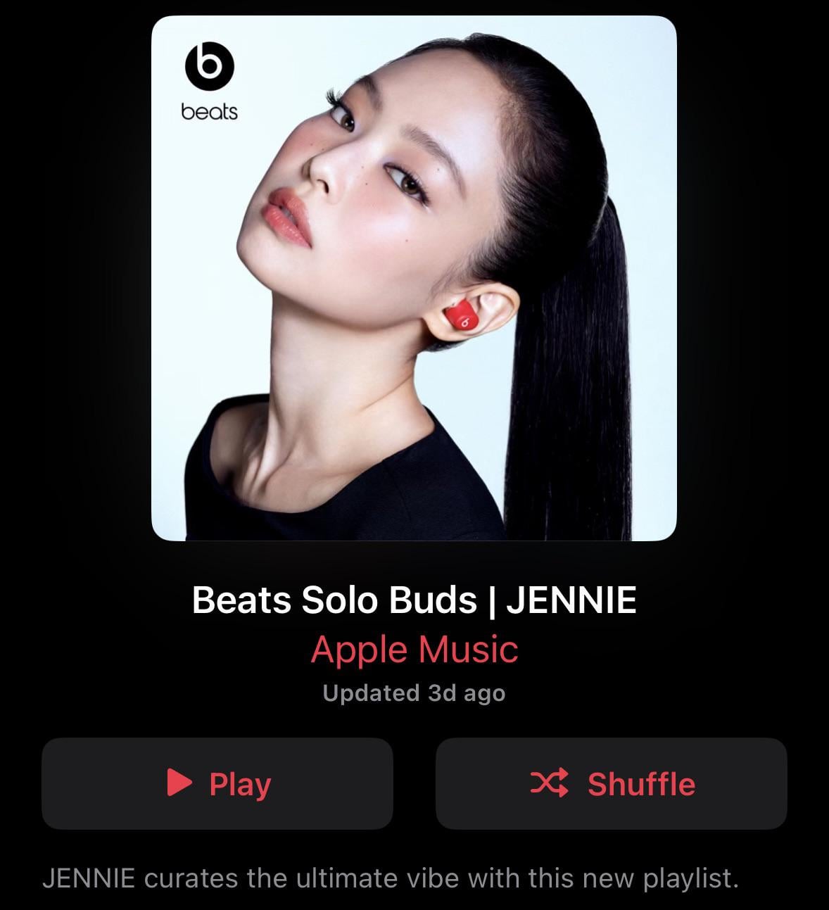 240625 Beats Solo Buds | JENNIE [Apple Music Playlist]