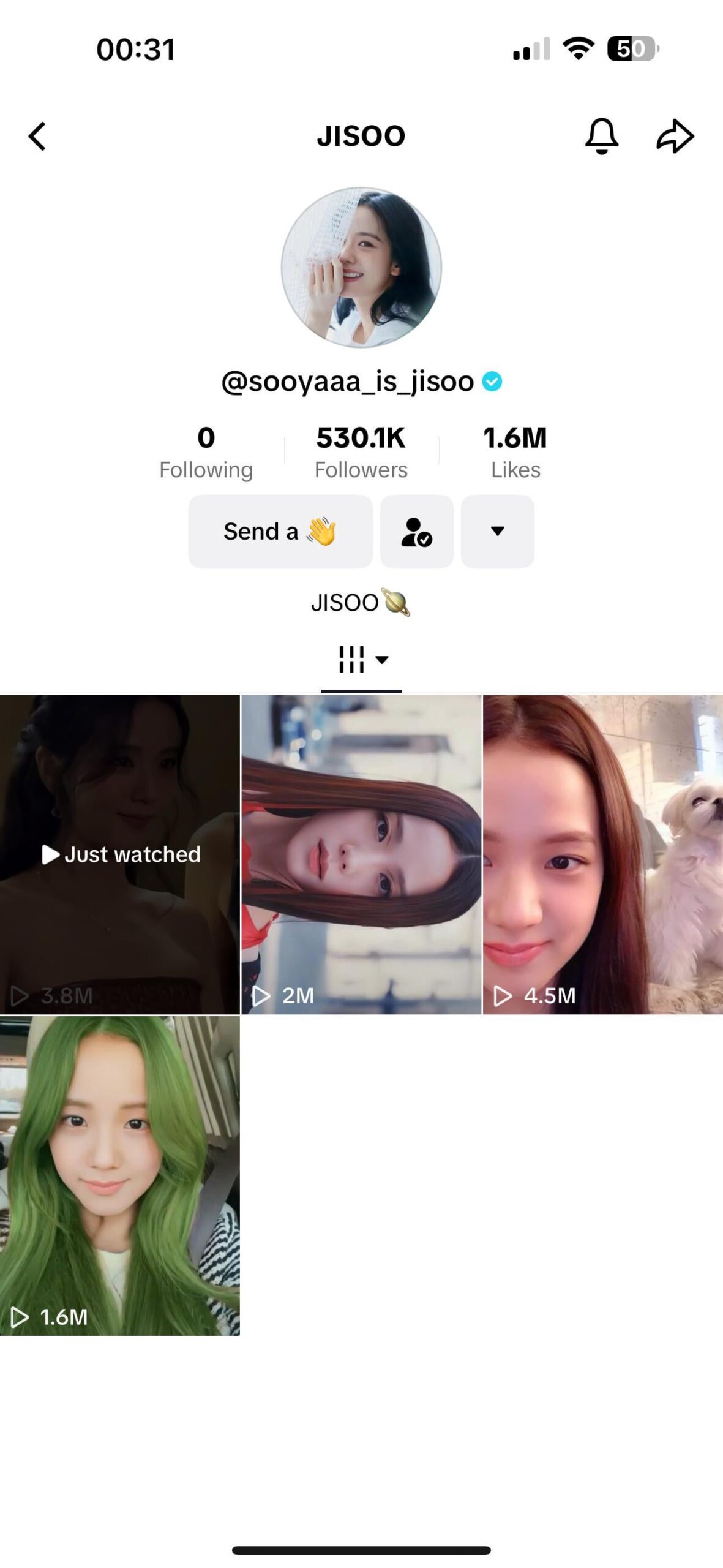 240712 JISOO OFFICIAL TIKTOK