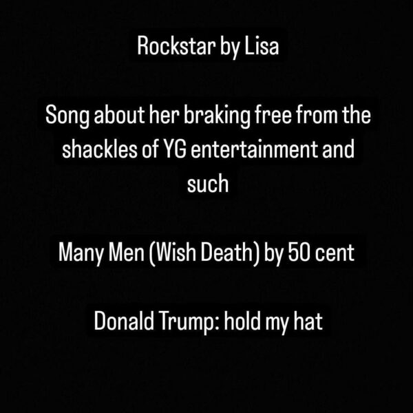 Comparison of Lisa's rockstar