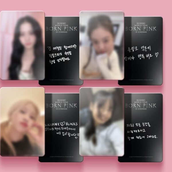 240802 BLACKPINK World Tour [BORN PINK] in Cinemas | Limited Edition Photocards and Lenticular A5 Postcard