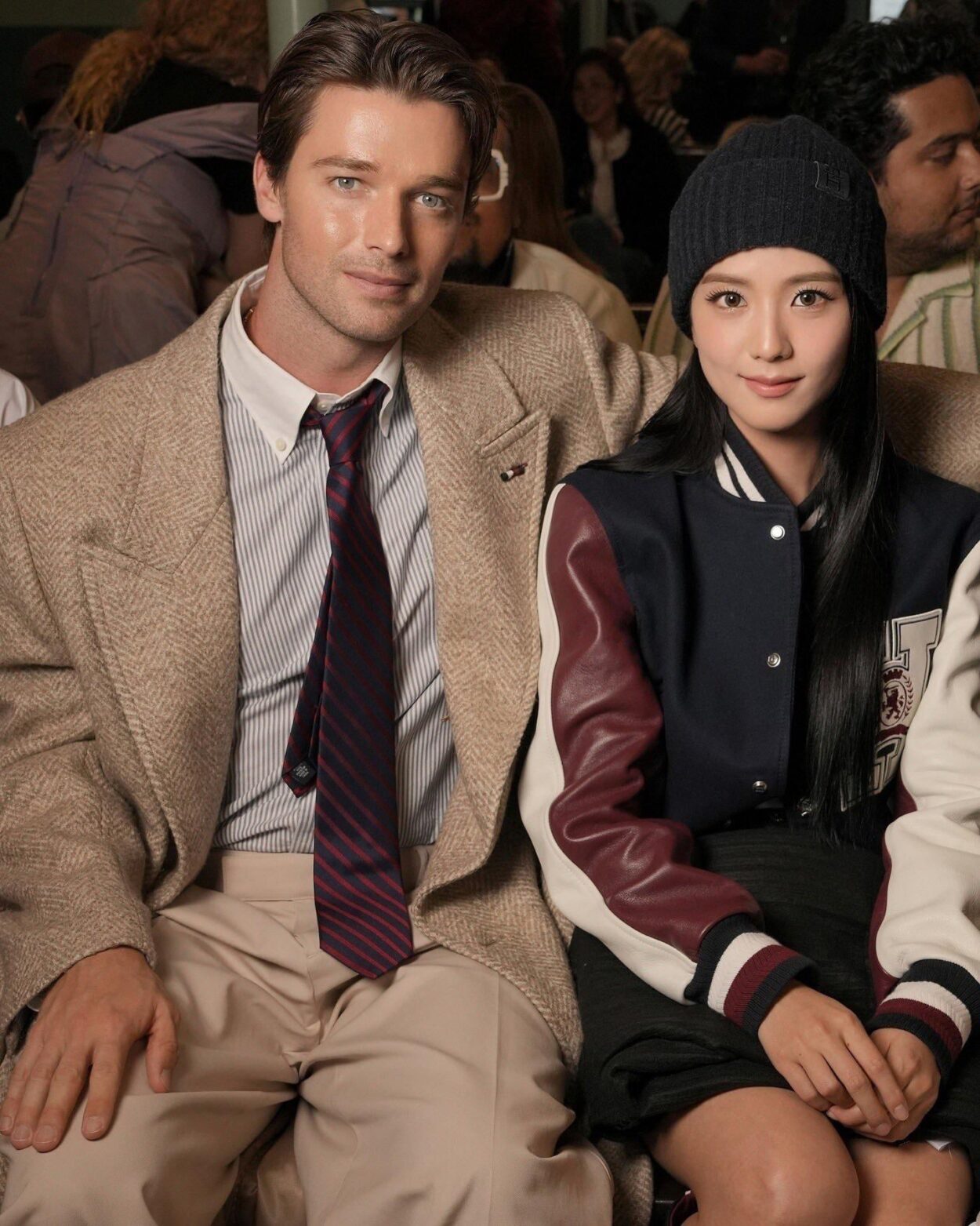 240910 Jisoo & Patrick Schwarzenegger @ Tommy Hilfiger SS25 'A New York Moment' fashion show