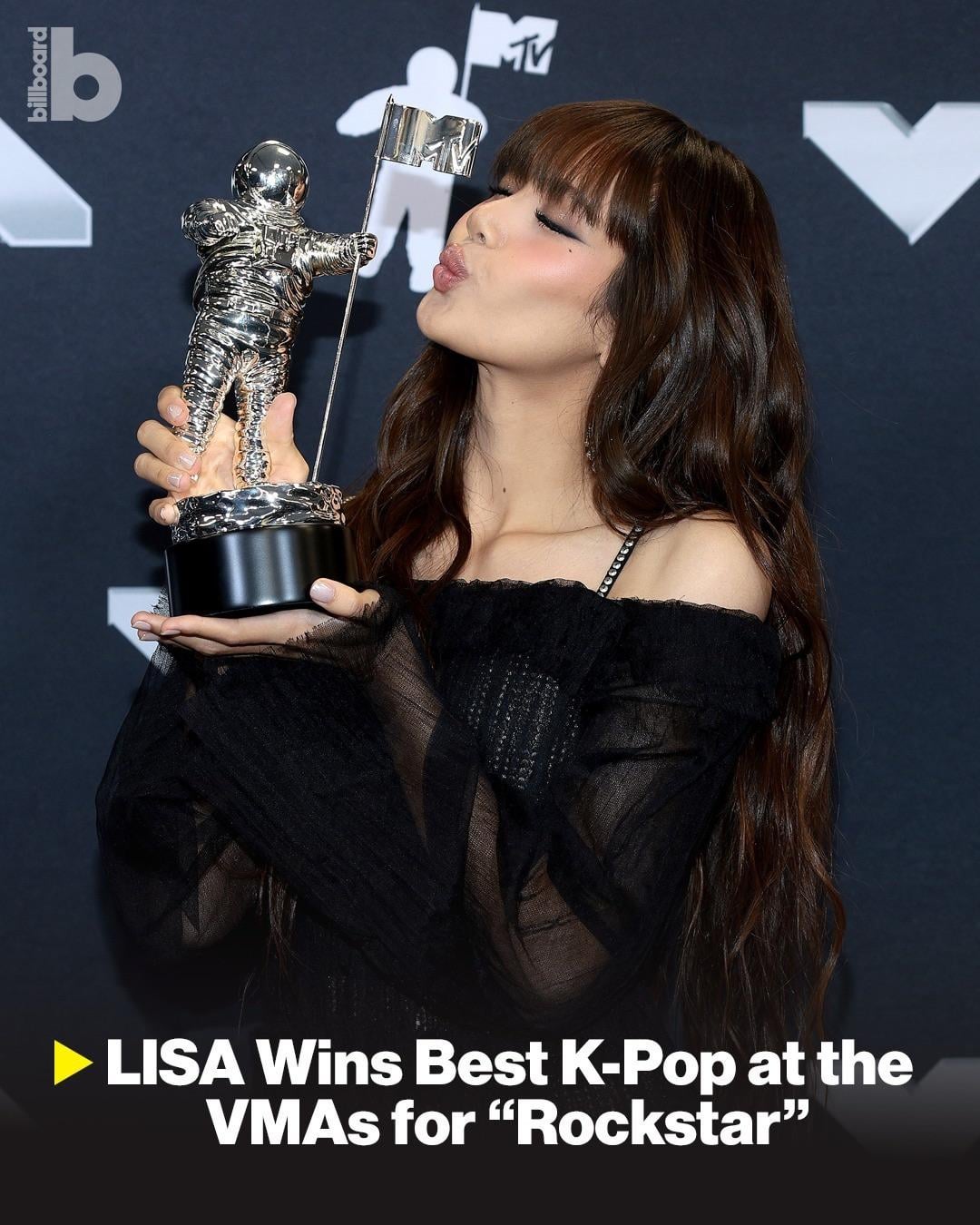 240911 LISA - ‘ROCKSTAR’ wins ‘Best K-Pop’ at the 2024 MTV Video Music Awards