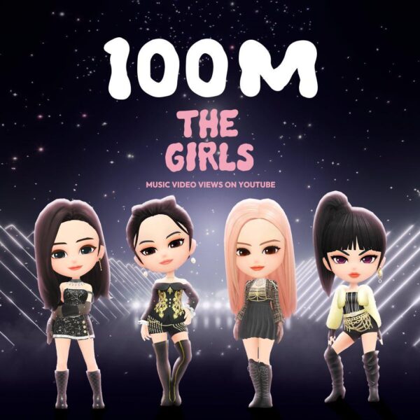 240914 BLACKPINK THE GAME - ‘The Girls’ M/V hits 100 MILLION views on YouTube! [Official Poster]