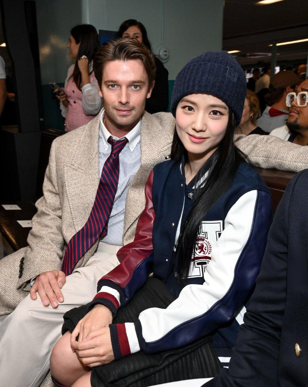 240908 Jisoo & Patrick Schwarzenegger @ Tommy Hilfiger SS25 'A New York Moment' fashion show