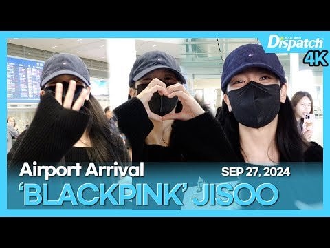 240927 Jisoo @ Incheon International Airport (Arrival from Paris)