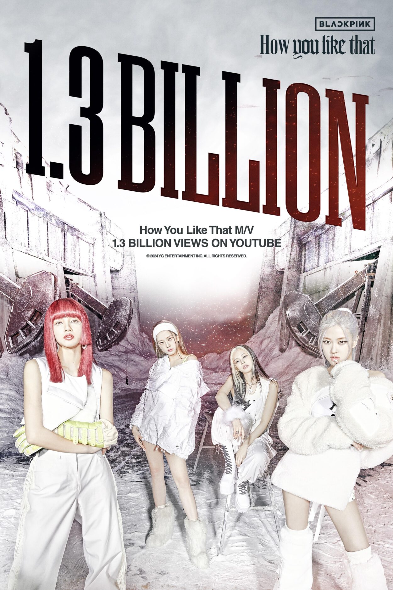 240920 BLACKPINK - ‘How You Like That’ M/V hits 1.3 BILLION views on YouTube! [Official Poster]