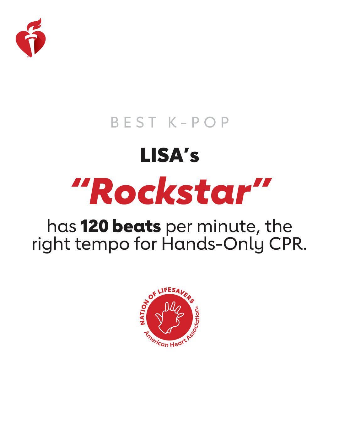 240914 american_heart IG update about Lisa's "Rockstar"