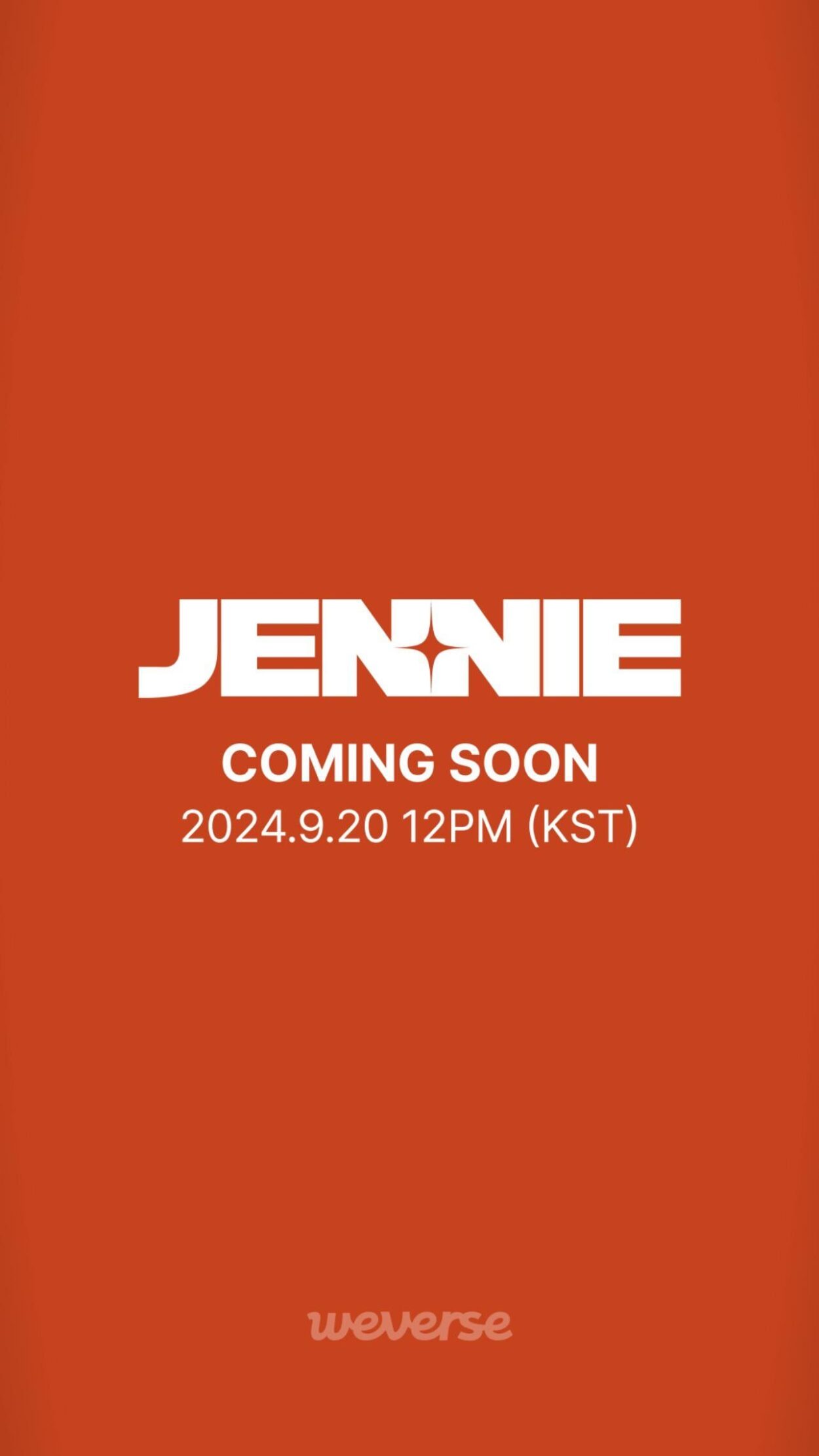 240920 JENNIE - COMING SOON