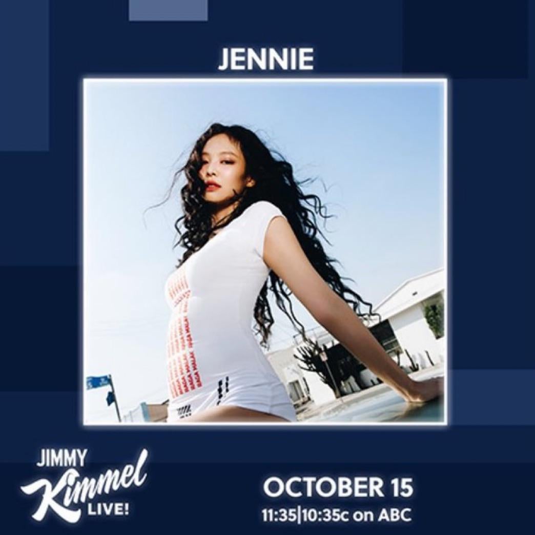 241011 Jennie set to perform on Jimmy Kimmel Live! (October 15)