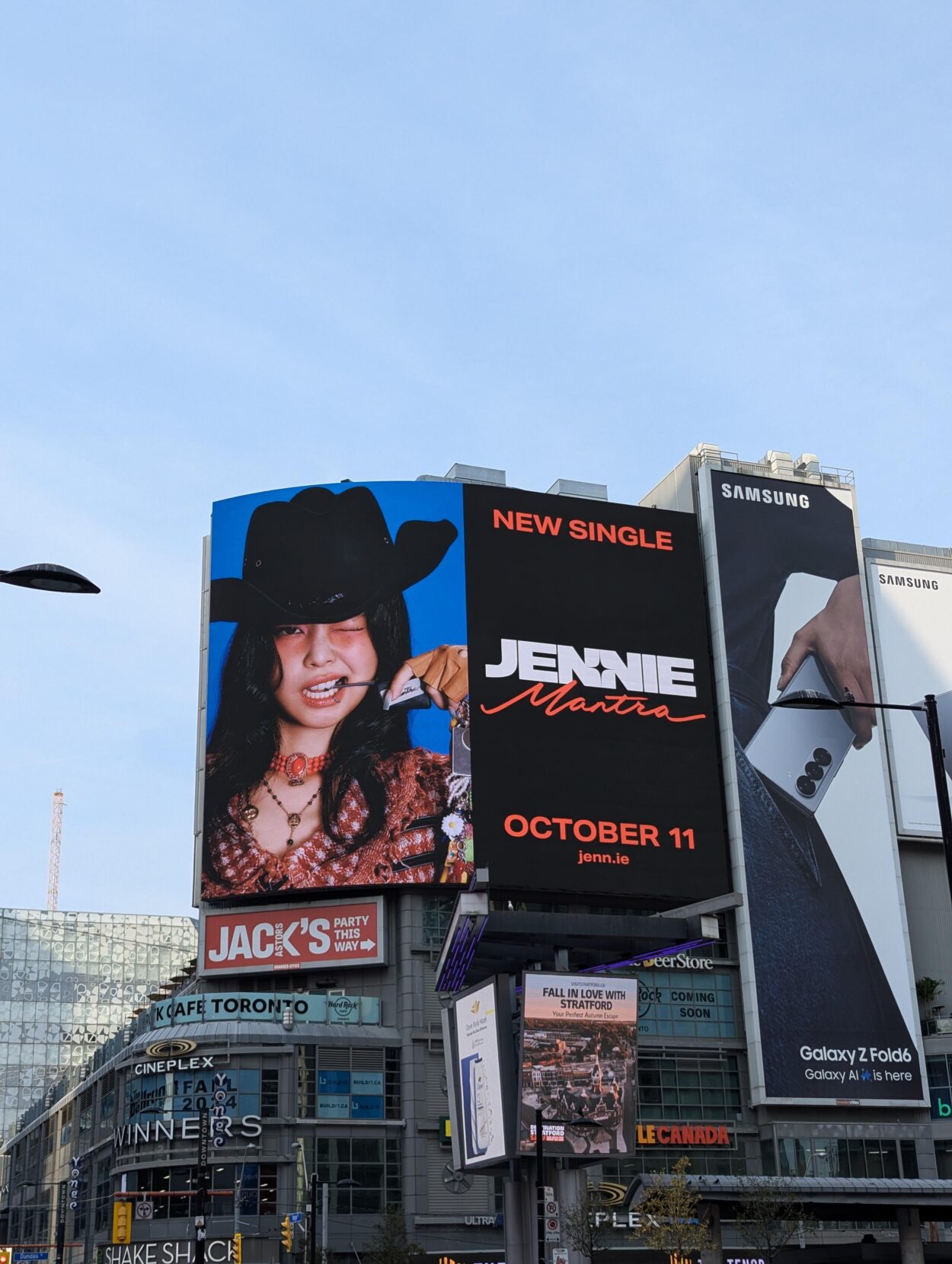 241003 - Jennie's new single being promoted in Toronto.