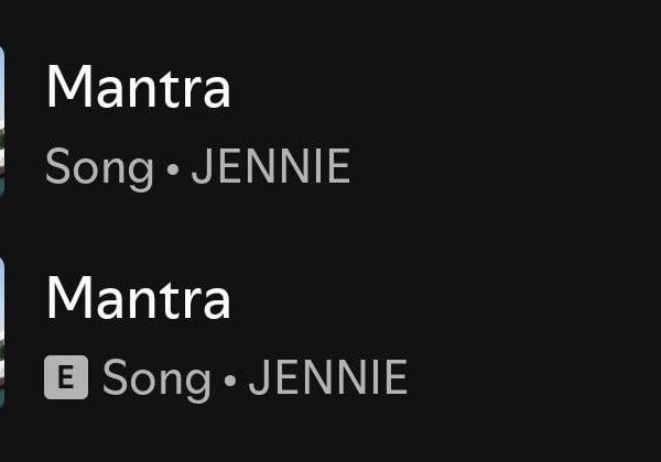 241011 There is a clean version of JENNIE - 'Mantra'